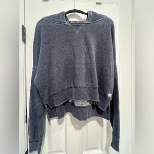 Butter hooded sweater with embellished sleeves